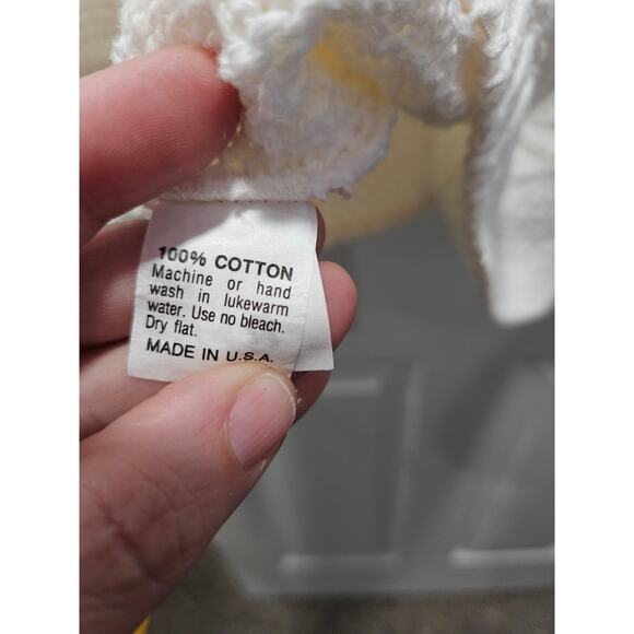 NWT Vintage 90's American Crew Club Sweater White Size L V Neck deadstock - Picture 7 of 9